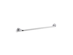 OHLER Alteo 24-Inch Bathroom Towel-Bar Rack, Polished Chrome, K-37051-CP