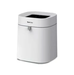 TOWNEW T Air Lite (T02B White) Auto Sealing & Self-Changing 4.4-Gallon Smart Trash Can With Open Top Barrel, Small -GENERIC Shop 210PMQmv80L 1