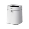 TOWNEW T Air Lite (T02B White) Auto Sealing & Self-Changing 4.4-Gallon Smart Trash Can With Open Top Barrel, Small