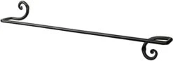 Farmhouse Towel Rack For Bathroom - Handcrafted Wrought Iron Kitchen Towel Bar Straight Wall Mount Rod - Matte Black Towel Hanger For Home Or Office - 17" Rack Fits 14" Towels (Medium) -GENERIC Shop 210aWiG7ML. AC
