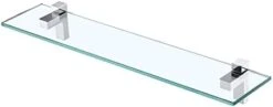 Glass Shelves For Bathroom, 15.8-Inch Bathroom Shelf With Rectangle Tempered Glass And Polished Chrome Bracket Wall Mount 2 Pack, BGS3201S40-P2 19 Glass Shelves For Bathroom, 15.8-Inch Bathroom Shelf With Rectangle Tempered Glass And Polished Chrome Bracket Wall Mount 2 Pack, BGS3201S40-P2 -GENERIC Shop 215APNd5ryS. AC