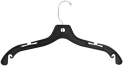 Super Heavy-Duty 17 Inch Wide Black Plastic Adult Shirt Hangers With Swivel Hook And Notched Shoulders (Quantity 25) (Black, 25) -GENERIC Shop 215wMNHHcL. AC 1