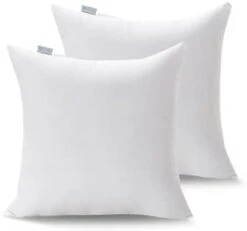 Acanva Decorative Throw Pillow Inserts For Sofa, Bed, Couch And Chair, Square Euro Sham Form Stuffer With Premium Polyester Microfiber, 26X26 Inch, White 2 Count -GENERIC Shop 217vruNaFL. AC 2