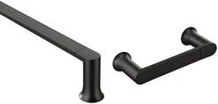 Moen Genta LX Matte Black Modern 24-Inch Single Kitchen Or Bathroom Towel Bar, Wall Mounted Towel Bar, BH3824BL -GENERIC Shop 2187Zo3wO L. AC