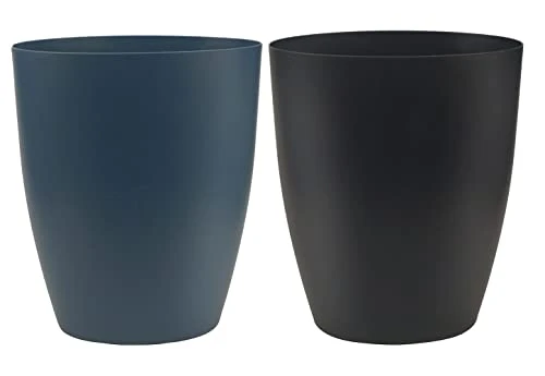 Gereen 2 Gallon Small Trash Can,Oval Small Trash Bin Wastebasket For Bathroom Bedroom Kitchen Countertop Under Sink (2 Pack, Blue+Green) 10 Gereen 2 Gallon Small Trash Can,Oval Small Trash Bin Wastebasket For Bathroom Bedroom Kitchen Countertop Under Sink (2 Pack, Blue+Green) - Image 10