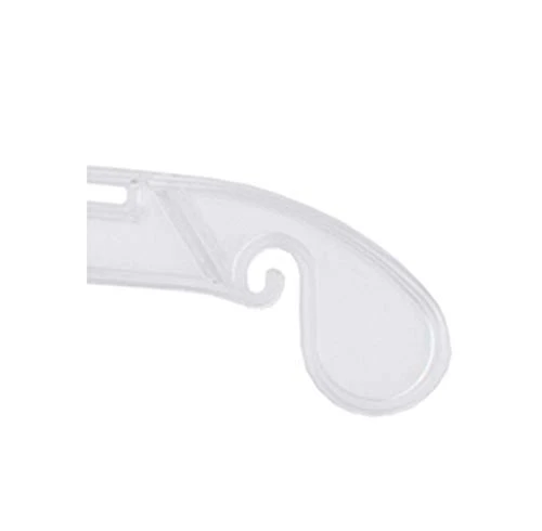 NAHANCO 412 Clear Plastic Children's Dress Hangers, Swivel Metal Hook And Notches For Straps, Super Heavy Weight, 12" - (Pack Of 100) 2 NAHANCO 412 Clear Plastic Children's Dress Hangers, Swivel Metal Hook And Notches For Straps, Super Heavy Weight, 12" - (Pack Of 100) - Image 2