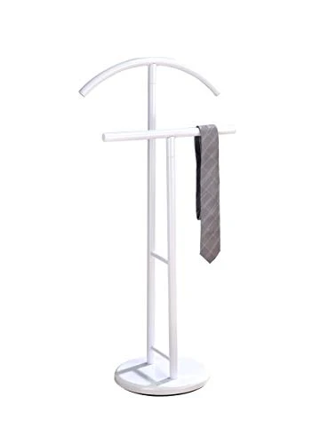 KB Designs - Suit & Tie White Freestanding Valet Stand Clothing Organizer Rack 1 KB Designs - Suit & Tie White Freestanding Valet Stand Clothing Organizer Rack