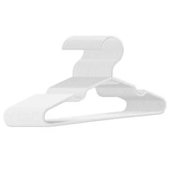 Trusir Kids Hangers 50 Pack - 11. 5 Inch Baby Hangers For Closet - White Hangers For Closet - Toddler Hangers For Clost & Child Clothes for Clost - Ideal For Baby Standard Use (White)