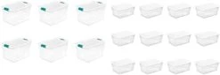 Sterilite 64 Qt./61 L Latching Box Clears, Quart, White, 6 Count -GENERIC Shop 21Mdzlzyn2L. AC