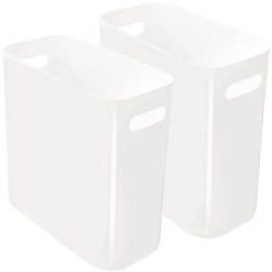 Youngever 2 Pack 3 Gallon Slim Trash Can, Plastic Garbage Container Bin, Trash Bin With Handles For Home Office, Living Room, Study Room, Kitchen, Bathroom (Pink) 13 Youngever 2 Pack 3 Gallon Slim Trash Can, Plastic Garbage Container Bin, Trash Bin With Handles For Home Office, Living Room, Study Room, Kitchen, Bathroom (Pink) -GENERIC Shop 21MinoRRD6L