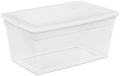 Sterilite 19608006 41 Quart/39 Liter Underbed Storage Box, Clear With White Lid, 6-Pack -GENERIC Shop 21O9425XjOL. AC 1