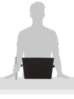 Whitmor Woven Strap Tote Black -GENERIC Shop 21Oi1NAAZ9L