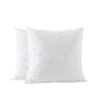 Basic Home 24x24 Euro Pillow Inserts-Shredded Memory Foam Fill-High Density Throw Pillow Inserts With Long Support-Home Couch Hotel Collection-Cotton Fabric-2 Pack