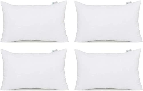 Acanva Throw Pillow Inserts, Euro Sham Form Stuffer With Premium Polyester Micro Fiber, Decorative For Bed, Couch And Sofa, White, 4 Count, (Pack Of 1) 8 Acanva Throw Pillow Inserts, Euro Sham Form Stuffer With Premium Polyester Micro Fiber, Decorative For Bed, Couch And Sofa, White, 4 Count, (Pack Of 1) - Image 8
