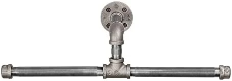 PIPE DECOR Industrial Pipe Wall Mounted Clothing Rack, Commercial Or Residential Wardrobe Clothes Display, Heavy Duty Rustic Vintage Steel Grey Black Metal Garment Bracket Frame, 4 X 12 Brackets 9 PIPE DECOR Industrial Pipe Wall Mounted Clothing Rack, Commercial Or Residential Wardrobe Clothes Display, Heavy Duty Rustic Vintage Steel Grey Black Metal Garment Bracket Frame, 4 X 12 Brackets - Image 9