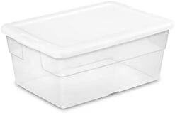 Sterilite 19608006 41 Quart/39 Liter Underbed Storage Box, Clear With White Lid, 6-Pack -GENERIC Shop 21dkJ 0ycWL. AC 2