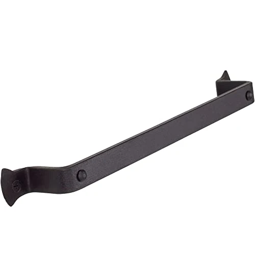 Small Black Hand Towel Holder For Bathroom - Handcrafted Farmhouse Wrought Iron Kitchen Towel Rack - Matte Hand Towel Bar Hanger For Home Or Office - 12" Wall Mounted Rack Fits 10" Towels 1 Small Black Hand Towel Holder For Bathroom - Handcrafted Farmhouse Wrought Iron Kitchen Towel Rack - Matte Hand Towel Bar Hanger For Home Or Office - 12" Wall Mounted Rack Fits 10" Towels