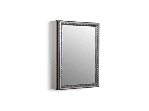 KOHLER CB-CLW2026SS 20" W X 26" H Single-Door Medicine Cabinet With Decorative Framed Mirrored Door, Bathroom Medicine Cabinet With Mirror 1 KOHLER CB-CLW2026SS 20" W X 26" H Single-Door Medicine Cabinet With Decorative Framed Mirrored Door, Bathroom Medicine Cabinet With Mirror