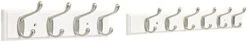 Franklin Brass Heavy Duty Coat And Hat Hook Rail Wall Hooks 4 , 16 Inches, White & Satin Nickel Finish, FBHDCH4-WSE-R -GENERIC Shop 21kYYTDYdoL. AC