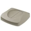 Rubbermaid Commercial Products Untouchable Trash/Recycling Swing Lid, Beige, Compatible With 23-Gallon Untouchable Containers