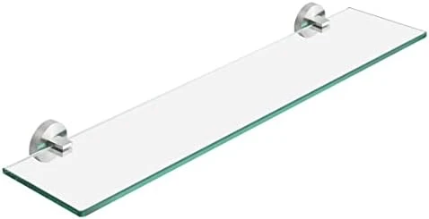 16-Inch Glass Shelves For Bathroom, Bathroom Shelf Tempered Glass 2 Pack Wall Mount SUS 304 Stainless Steel Brushed Finish, A2022S41-2-C1 12 16-Inch Glass Shelves For Bathroom, Bathroom Shelf Tempered Glass 2 Pack Wall Mount SUS 304 Stainless Steel Brushed Finish, A2022S41-2-C1 - Image 12