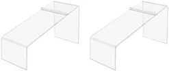 12 Pack Acrylic Shoe Display Stand Clear Premium Lucite Fits Sneakers 4 Inch Wide Slanted 9 Inch Deep Footwear Showcase Riser With Heel Stop For Retail Shops And Clothing Stores By Marketing Holders -GENERIC Shop 21sYm1flo5L. AC