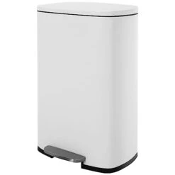 13.2 Gallon(50L) Trash Can, Fingerprint Proof Stainless Steel Kitchen Garbage Can With Removable Inner Bucket And Hinged Lids, Pedal Rubbish Bin For Home Office -GENERIC Shop 21tHIIQvQL