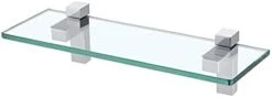 Glass Shelves For Bathroom, 15.8-Inch Bathroom Shelf With Rectangle Tempered Glass And Polished Chrome Bracket Wall Mount 2 Pack, BGS3201S40-P2 25 Glass Shelves For Bathroom, 15.8-Inch Bathroom Shelf With Rectangle Tempered Glass And Polished Chrome Bracket Wall Mount 2 Pack, BGS3201S40-P2 -GENERIC Shop 21w29EAGRSS. AC