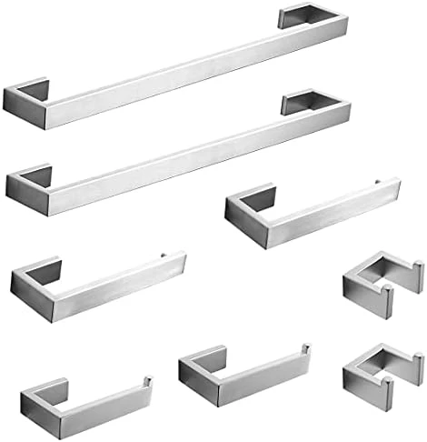 Four Piece Bathroom Accessories Set Stainless Steel Wall Mounted,Brushed Nickel Finished 8 Four Piece Bathroom Accessories Set Stainless Steel Wall Mounted,Brushed Nickel Finished - Image 8