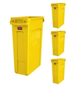 Rubbermaid Slim Jim Trash Can Waste Bin With Venting Channels, Blue Recycling For Kitchen/Office/Workspace, Pack Of 4 27 Rubbermaid Slim Jim Trash Can Waste Bin With Venting Channels, Blue Recycling For Kitchen/Office/Workspace, Pack Of 4 -GENERIC Shop 31 eq47nOaL