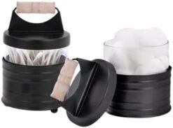 Autumn Alley Deluxe Farmhouse Apothecary Jars Set, Black Bathroom Jars Qtip Holder Glass - Rustic Vanity Organizer For Bathroom Counter, Cotton Balls, Swabs, Rounds, Salts 2 Small Glass Jars With Lids 11 Autumn Alley Deluxe Farmhouse Apothecary Jars Set, Black Bathroom Jars Qtip Holder Glass - Rustic Vanity Organizer For Bathroom Counter, Cotton Balls, Swabs, Rounds, Salts 2 Small Glass Jars With Lids -GENERIC Shop 31 uopkUy5S. AC
