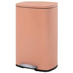 13.2 Gallon(50L) Trash Can, Fingerprint Proof Stainless Steel Kitchen Garbage Can With Removable Inner Bucket And Hinged Lids, Pedal Rubbish Bin For Home Office -GENERIC Shop 310QllW1eXL