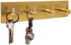 Soclim Key Holder For Wall Self Adhesive Key Hook For Wall No Damage Key Rack For Wall With 3 Key Hooks For Keys And Masks, Key Hanger For Wall Entryway, Hallway - Matte Black Extra Thick -GENERIC Shop 310XL46sG5L. AC