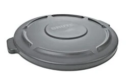Rubbermaid Commercial Products Brute Trash Can Dome Lid, Gray, 55-Gallon, Compatible With The 55-Gallon Garbage Bins & Commercial Products Brute Heavy-Duty Round Trash/Garbage Lid, Gray -GENERIC Shop 3128UUFld1L