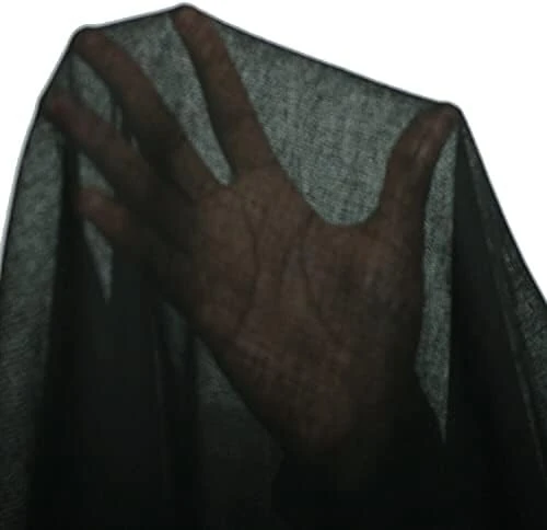 Uslin Fabric,100% Cotton,Loose Weave Cheesecloth, Optic White & Ecru Natural Cream Sheer Gauze Material. Authentic Premium Indian Cotton For Dressmaking And Curtains Crafts Neotrims. Black, 20x20cm 7 Uslin Fabric,100% Cotton,Loose Weave Cheesecloth, Optic White & Ecru Natural Cream Sheer Gauze Material. Authentic Premium Indian Cotton For Dressmaking And Curtains Crafts Neotrims. Black, 20x20cm - Image 7