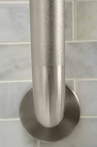 Moen R8712P 12-Inch Bathroom Grab Bar, Peened 4 Moen R8712P 12-Inch Bathroom Grab Bar, Peened - Image 4