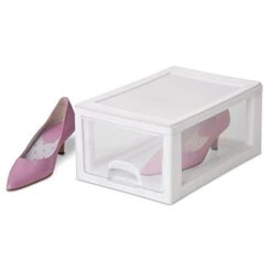 Sterilite 20518006 6 Quart/5.7 Liter Stacking Drawer, White Frame With Clear Drawer,(pack Of 6) -GENERIC Shop 313osEUniDL