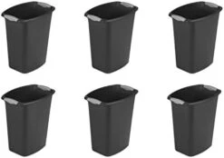 Sterilite 10538006 10 Gallon Rectangular Wastebasket, White, 6-Pack -GENERIC Shop 314BlVk8oDL. AC