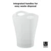 Umbra 082857-661 Garbino Small Trash/Waste Can – Polypropylene – Metallic White