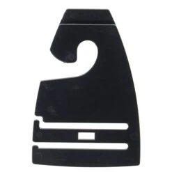 Tie Hangers With Hook, Black Bag Of 100