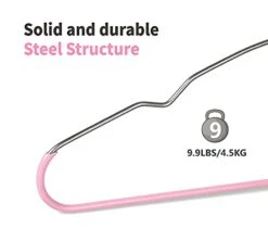 TOPIA HANGER Non Slip Hanger 20 Pack, Metal Clothes Hangers Space Saving, Heavy Duty Rubber Coated Wire Hanger For Coat, Shirt, Dress, Pants-Pink, CT12P -GENERIC Shop 315X7iXhCwS