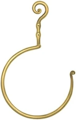 Matte Black Towel Ring - Wrought Iron Swirl Towel Ring For Bathroom - Decorative Hand Towel Holder For Kitchen - Farmhouse Decor Black Bathroom Accessories -GENERIC Shop 3166ckgUqbL. AC