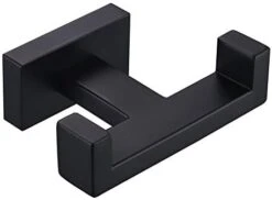 Angle Simple Double Towel Hook Matte Black, Stainless Steel Bathroom Towel Holder, Coat Robe Hook Wall Mount 19 Angle Simple Double Towel Hook Matte Black, Stainless Steel Bathroom Towel Holder, Coat Robe Hook Wall Mount -GENERIC Shop 316Kyoh0TAL. AC