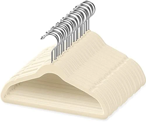 TechZoo 50 Premium Kids Velvet Hangers - 14" Inch Non-Slip Kids Hangers - Ultra Slim Space Saving Children Hangers - 360°Swivel Hook, Strong & Durable Kids & Preteen Hangers - Pink 6 TechZoo 50 Premium Kids Velvet Hangers - 14" Inch Non-Slip Kids Hangers - Ultra Slim Space Saving Children Hangers - 360°Swivel Hook, Strong & Durable Kids & Preteen Hangers - Pink - Image 6