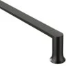 Moen Genta LX Matte Black Modern 24-Inch Single Kitchen Or Bathroom Towel Bar, Wall Mounted Towel Bar, BH3824BL