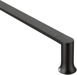 Moen Genta LX Matte Black Modern 24-Inch Single Kitchen Or Bathroom Towel Bar, Wall Mounted Towel Bar, BH3824BL -GENERIC Shop 317740PuGlL. AC 1