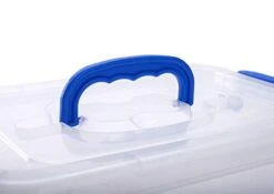 ZHENFAN Clear Storage Latch Box, 4.5 Quart Plastic Storage Bin With Locking Lids And Handle, 6-Pack -GENERIC Shop 317iDKfijML