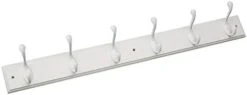 Franklin Brass Heavy Duty Coat And Hat Hook Rail Wall Hooks 6 Hooks, 27 Inches, White/White, RPLR6DJ-PWW-L1 10 Franklin Brass Heavy Duty Coat And Hat Hook Rail Wall Hooks 6 Hooks, 27 Inches, White/White, RPLR6DJ-PWW-L1 -GENERIC Shop 318XddMMB9L. AC
