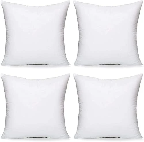 Acanva Throw Pillow Inserts, Euro Sham Form Stuffer With Premium Polyester Micro Fiber, Decorative For Bed, Couch And Sofa, White, 4 Count, (Pack Of 1) 14 Acanva Throw Pillow Inserts, Euro Sham Form Stuffer With Premium Polyester Micro Fiber, Decorative For Bed, Couch And Sofa, White, 4 Count, (Pack Of 1) - Image 14