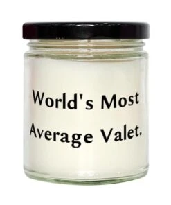 GENERIC Valet Gifts For Friends, World's Most Average Valet, Funny Valet Scent Candle, From Boss, Gifts For Coworkers Under, Gifts For Female Coworkers, Gifts For Male Coworkers, Christmas Gifts For